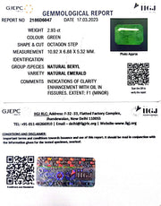 2.93/CT Natural Panna Stone with Govt. Lab Certificate (4551)